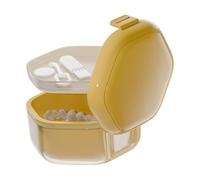 Contenitore per protesi - per paradenti | Supporto per protesi a tenuta stagna | Fermo da viaggio | Fermo da viaggio a tre strati | Contenitore per denti portatile | parziale per