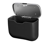 Contenitore per rifiuti per auto: installazione con clip sul coperchio a prova di perdita, stoccaggio di rifiuti da 6,3 pollici, organizzatore di montaggio sulla porta posteriore del sedile