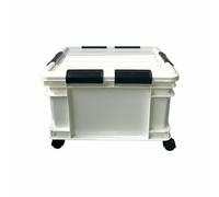 Contenitore per Riso con Ruote Chiusura Ermetica Porta Crocchette con Ruote