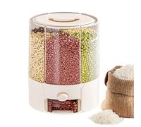 Contenitore per riso | Contenitori per alimenti secchi, barile ermetico per uso alimentare con divisori anti-moscerino anti-umidità per dispensa ristorante, miglio, fagioli, farina, avena, cottura al