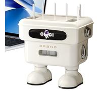 Contenitore per Router Wi-Fi - Supporto Robot Per Scrivania,Nascondino Box WiFi - per Soggiorno Camera da Letto Casa Studio Supporto TV Posto di Lavoro Centro Intrattenimento Console Multimediale
