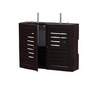 Contenitore per router WiFi, Armadio router da parete e spegni-box WiFi multicolore(Black)