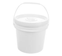 Contenitore per Salviette Bianche in Plastica da 5 con Manico | Design Sigillato che Mantiene Umide le Salviette, Portatile per Famiglia e Auto, per Tessuti Umidi