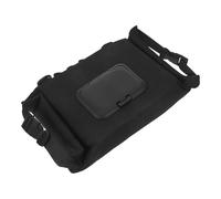 Contenitore per Salviette Portatile in Tela Nera Apertura | Chiusura Sicura e Tracolla per Auto, Viaggi e Uscite Quotidiane, Riutilizzabile e Ordinato