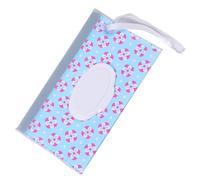 Contenitore per salviettine da viaggio, impermeabile, riutilizzabile, con cinturino da polso, stile bohémien, borsa ricaricabile per viaggi, attività all'aperto e passeggini, materiale: EVA, 26 x 16 x