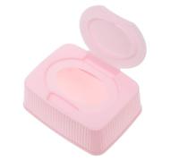 Contenitore per Salviettine Rosa in Pp, Rettangolare | Design Estrazione Facile e Coperchio Antipolvere, Compatto e Leggero, per Ufficio e Bagno