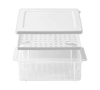Contenitore per sandwich, contenitore per sandwich, contenitore salvafreschezza per frigo, per la conservazione di insalata, per congelatore, frigorifero, cucina, dispensa, campeggio, picnic
