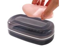 Contenitore per sapone da viaggio, contenitore portatile di sapone, scomparto a doppio strato con drenaggio per campeggio, bagno, doccia, hotel, vacanze, palestra, escursionismo, dormitori