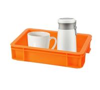 Contenitore per scaffali - 26 x 17 x 6 cm, impilabile, scatola in PP impermeabile, design robusto con manici | Soluzione di conservazione durevole per garage, armadietto, Ke