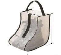 Contenitore per scarpe in PVC trasparente con cerniera organizer da viaggio antipolvere per stivali da ginnastica 20x28cm, Trasparente, E, Borsa porta scarpe con cerniera