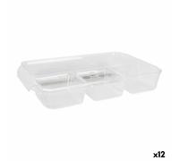 Contenitore per Sistemare Multiuso Confortime Trasparente 37,5 x 23,5 x 5, cm