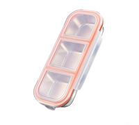 Contenitore per snack, a prova di perdite, a 3 scomparti, in acciaio inox, per conservare cibi freschi e separati al lavoro, a scuola o in viaggio (3 scomparti)