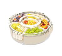 Contenitore per snack con coperchio, 6 dividers, contenitore ermetico riutilizzabile per caramelle Veggie Charcuterie, biscotti spezie, frutta, insalata, panino