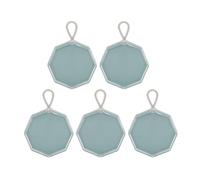 Contenitore per soffio per trucco Contenitore per soffio per cipria blu acqua per perline Ufficio per matrimoni 5 pezzi