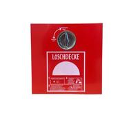 Contenitore per soffitti antincendio in metallo, rosso, montaggio a parete, sigillabile con tappo a vite