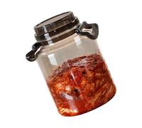 Contenitore per sottaceti fermentati con bocca larga, nero, misura M