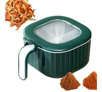 Contenitore per spezie: contenitore per spezie in vasetti trasparenti, dispensa modulare da cucina per polveri e fiocchi | Affidabile conservazione per erbe e spezie sul piano di