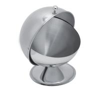 Contenitore per Spezie in Acciaio Inossidabile, Barattolo Sferico per Condimenti con Coperchio Girevole Organizer per Spezie Contenitore per Sale, Snack, Farina, Prodotti