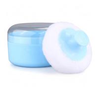 Contenitore per spolverare, contenitore per spolverare blu, soffio per il corpo e contenitori con morbido pile delicato sulla pelle per il bambino