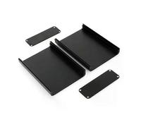 Contenitore per strumenti in alluminio estruso nero da 100X71X25mm, contenitore per progetti elettronici,