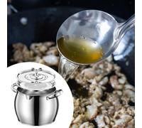 Contenitore per strutto, barattolo di grande capacità con coperchio antipolvere