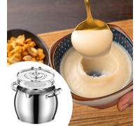 Contenitore per strutto, barattolo di grande capacità con coperchio antipolvere