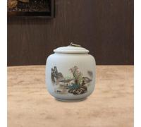 Contenitore per tè in ceramica con coperchio sigillato Barattolo per tè