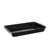 Contenitore per tiramisù in plastica riutilizzabile nero 36x23,2cm