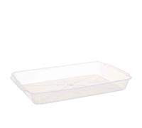 Contenitore per tiramisù in plastica riutilizzabile trasparente 36x23,2cm
