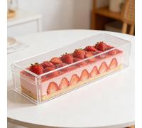 Contenitore per tiramisù versatile con coperchio, leggero, ideale per dolci