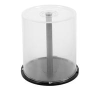 Contenitore per torte DVD, contenitore vuoto per DVD, in plastica trasparente, con mandrino, organizer per 100 dischi vuoti, contenitore per DVD trasparente, per casa e ufficio