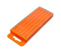 Contenitore per trapano con cassetto estraibile per un facile accesso a punte coniche. Design flessibile flessibile flessibile per un posizionamento personalizzabile della scatola per trapano