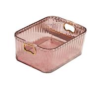 Contenitore per Trucchi in Acrilico, Organizer per Gioielli, con Maniglie