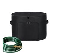 Contenitore per tubo da giardino, resistente alle intemperie, supporto per | Secchio decorativo per esterni, organizer per fori di scarico, gestione degli attrezzi per irrigazione, per cortile, patio