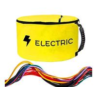 Contenitore per tubo fognario, impermeabile per Trasportatore portatile con doppia cerniera contenitore con doppia cerniera per cavi elettrici e strumenti settici, Giallo, Refer to description