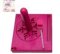 Contenitore per uncinetto, porta filato per uncinetto, multifunzione, con spinner staccabile e supporto per telefono, organizer portatile per accessori per lavori a maglia e uncinetto, per artigiani