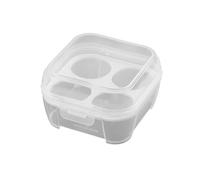 Contenitore per uova antiurto con labbra, contenitore portatile a 3/4/8, in plastica trasparente, per campeggio, campeggio, Picnic e Refrigerator (8 Grids)