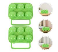 Contenitore per uova da 2 pezzi: contenitore per uova da esterno con 6