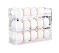 Contenitore per Uova da Cucina Contenitore per Uova da Frigorifero Vassoi Trasparenti Impilabili Porta Uova in Plastica Contenitore per Uova in Plastica per Organizzatore del