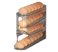 Contenitore per uova impilabile multiuso con materiali atossici e organizer per frigorifero ad alta capacità, adatto per frigorifero e ristoranti