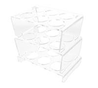 Contenitore per Uova in Acrilico a 3 Livelli per Frigorifero | Design Multicomparto Smontabile, Uso in Cucina e Ristorazione, Ottimizza lo Spazio del Ripiano