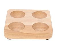 Contenitore per Uova in Legno di Gomma Semplice, 1 Pezzo