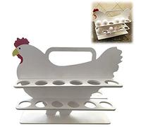 Contenitore per Uova, Portable Wooden Countertop Egg Tray Kitchen Storage Organizing Rack, Piatto Porta Uova per La Cucina
