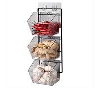 Contenitore per zenzero e aglio, contenitore per patate da banco, lunghezza 40 cm