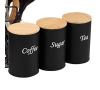 Contenitore Per Zucchero 3 Pezzi Barattolo Ermetico Grande Capacità Per | Barattoli Per La Conservazione Di Caffè, Zucchero E Tè Per Avena Noci Farina Crema Sale Piano Cucina Bancone Caff