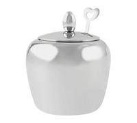 Contenitore Per Zucchero, Vasetto per Condimenti e Zucchero con Cucchiaio, Barattale in Acciaio Inossidabile da 250ml Ermetico, Cucina per Sale Spezie Caffè