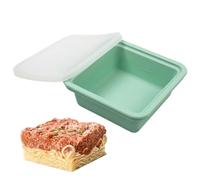Contenitore Per Zuppa In Silicone - Contenitore Per Congelatore Quadrato Con Coperchio, Design A Foro Singolo | Contenit0re Da Cucina Portatile Resistente Al Freddo Per Condimenti Per Zuppe Di Succhi,