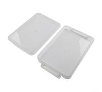 Contenitore PET per Fogli per a4 Impilabile all'Acqua Contenitore(small) | per a4 size fit, transparent PET material, secure lid closure, dust and moisture per proof, neat desk organization