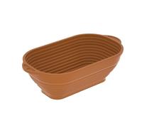 Contenitore pieghevole for la conservazione dell'impasto for dolci e fermentazione del pane(Deep Orange,Rectangle)