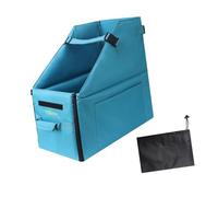 Contenitore Pieghevole per Bici, Organizer per Bici, Contenitore per Bagagliaio Auto, Custodia da Viaggio con Copertura Antipolvere per Viaggi, Blu Acceso
